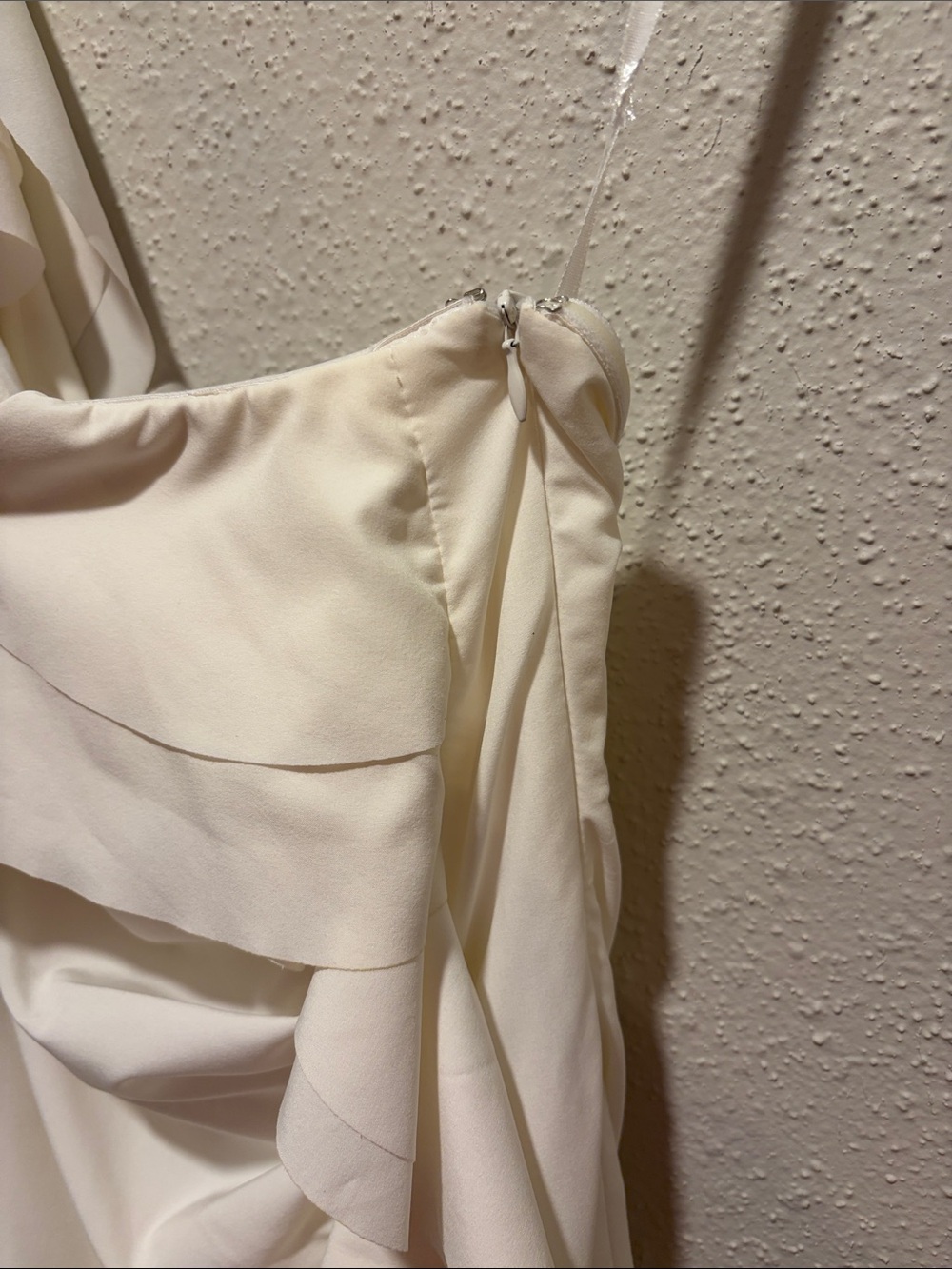 Ark & Co Cream One-Shoulder Ruffle Dress - Picture 6 of 7